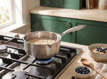 Titan Titanium Saucepan in a home kitchen